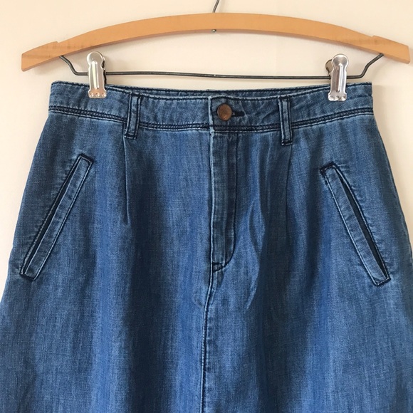 Vintage Retro style Denim front pocket skirt - Picture 3 of 5
